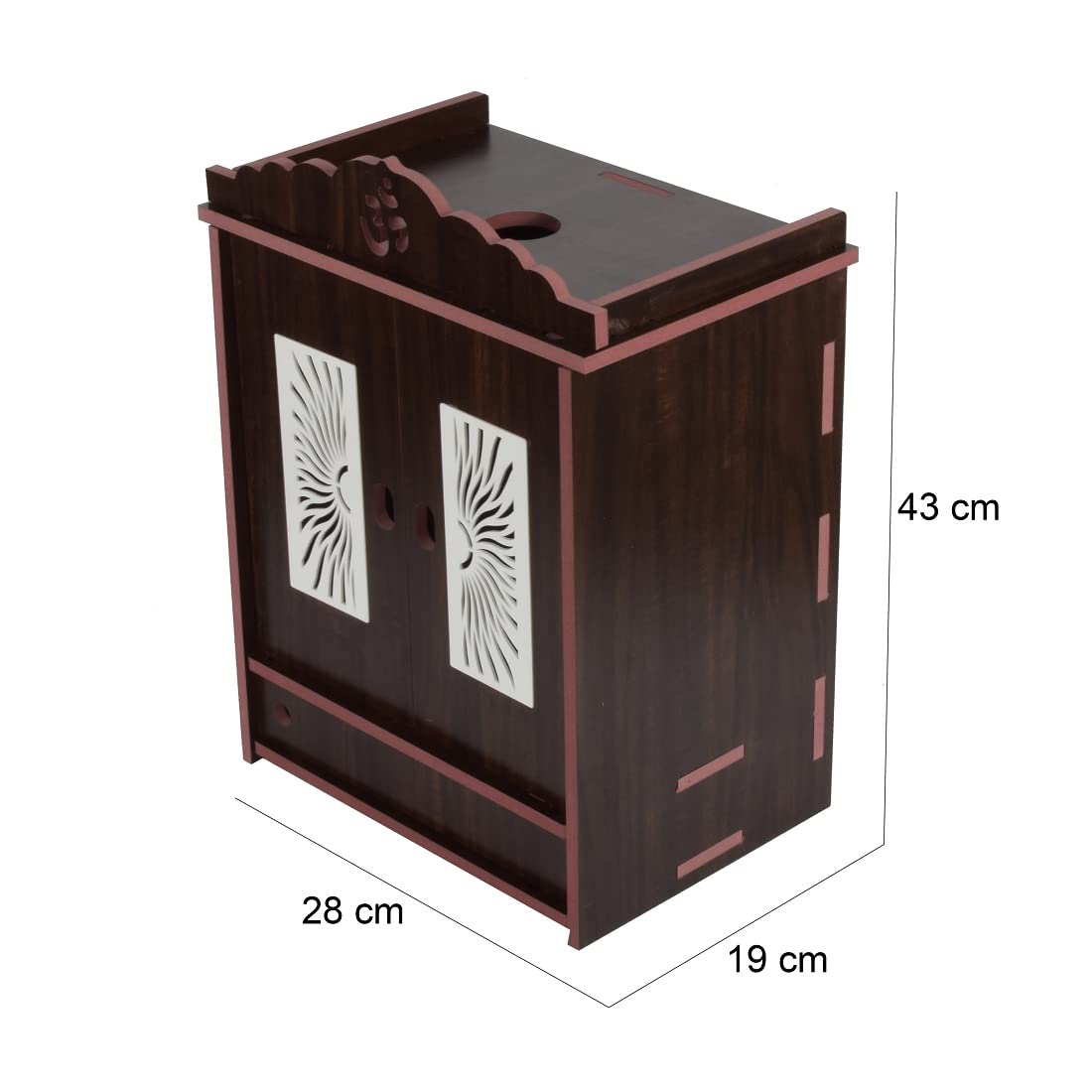 Avad Wooden Readymade Wall Hanging Puja Temple For Home God Stand For Pooja Room Mandir Wood Devghar Stand For Office And Shop A